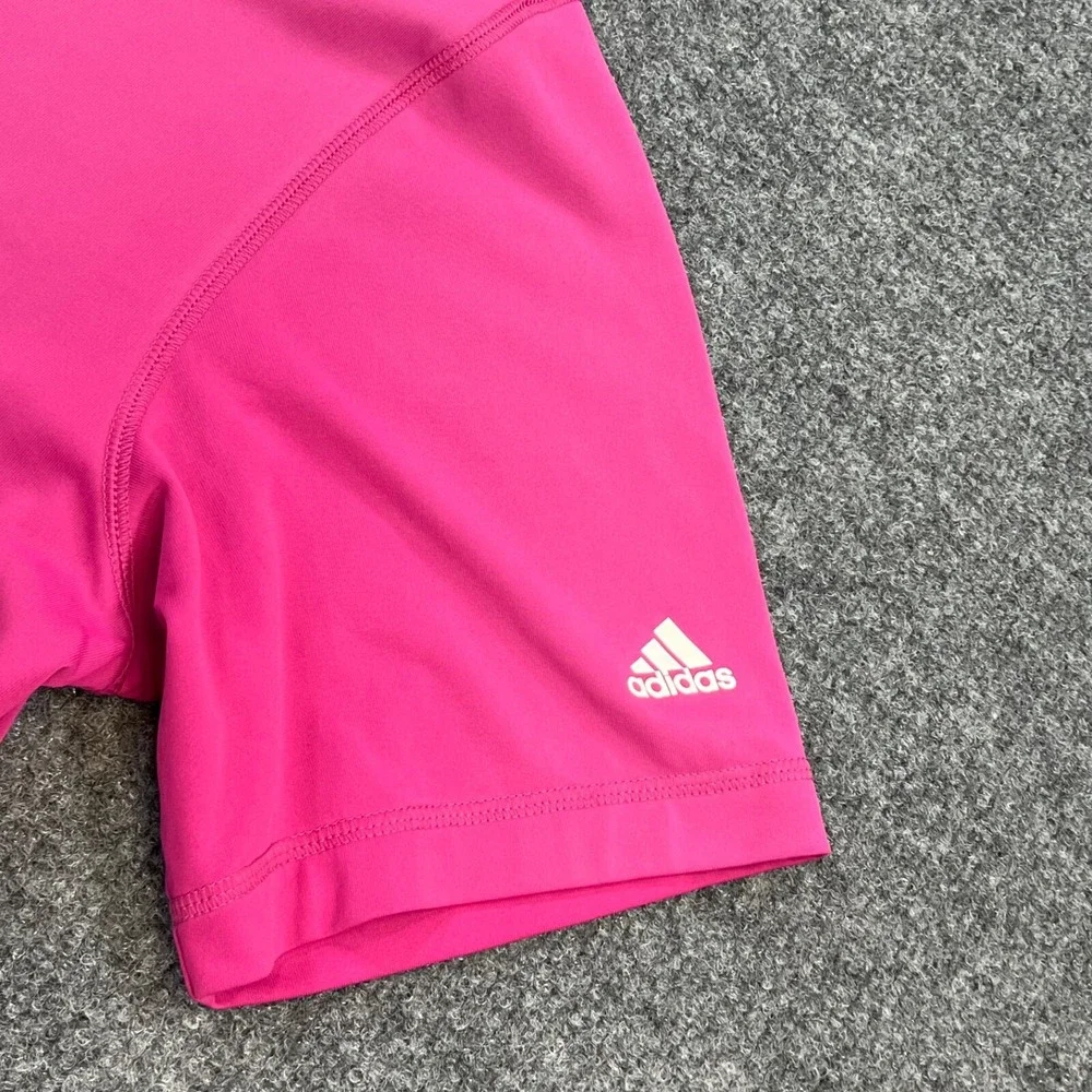 adidas Polo Shirt Men Large Pink Solid Golf PGA Golfers South Florida Puremotion